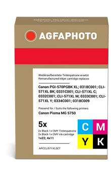 agfa-photo-pgi-570-pgbk-xl-cli-571xlbk-c-m-y-multipack-schwarz-cyan-magenta-gelb-schwarz-foto-1